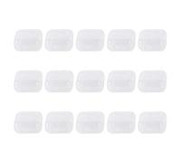 Mini Clear Box, Tiny Portable Container, Professional 15 Pieces 3.5x3.5x2cm Clear Square Cube Case For Jewelry Candy Earplugs Desk Table House Bedroom Indoor Bag Small Storage Organizer Utility