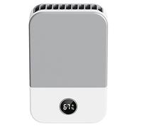 Mini clip in vita in plastica clip in vita clip ventilatore per camicia, ventilatore personale portatile per collo con visualizzazione della potenza residua, per all'aperto