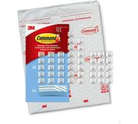 Mini clip luminose Command per interni, senza danni, per appendere luci natalizie, Mini clip da parete per appendere decorazioni natalizie per in