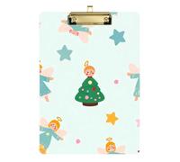 mini clipboard Set Hard Board per Soccer Truck Driver Dimensioni 9 x 12 Angelo Albero di Natale Modello