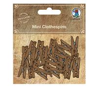 Mini Clothespins, mini mollette in legno, stile vintage, 24 pezzi da 2,5 cm, ideali per appendere foto e foto