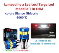 MINI CLUBMAN R55 07-15 LUCI TARGA COPPIA LAMPADE TOP LED ERM 3030+3014 W5W T10