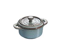 Mini Cocotte 10 cm Ancient Turquoise in Ceramica