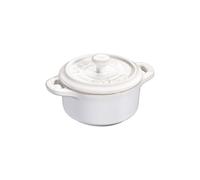 Mini Cocotte 10 cm Bianca Avorio in Ceramica