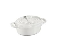 Staub Mini cocotte ovale bianco, 11 cm Mini cocotte ovale bianco, 11 cm