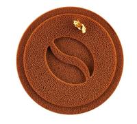 Silikomart Mini Decor - Tappetino in silicone per la progettazione di alimenti, diametro 7 cm x altezza 0,3 cm, mini decorazione per caffè - 6 pezzi