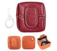 Mini Coin Purse, Top Grain Leather Small Women’s Wallet, Stylish and Compact Pouch for Coins, Keys, and Cards, Durable and Trendy Design for Everyday Use (#11)