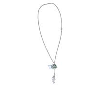 Mini Collana con Mulinello da Pesca per Appassionati di Pesca e Collezionisti Gioielli con Ciondolo Rotante Creativo in Lega 1,18x0,79 Pollici