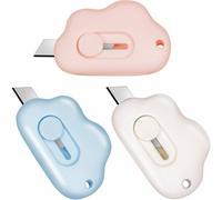 Mini coltelli multiuso portatili, apri-pacchi di sicurezza con lama regolabile per lavori in casa e in ufficio.
