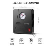Mini Compressore Aria Auto 12V Portatile Gonfiatore Pneumatici LED Manometro