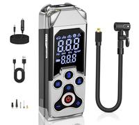 Mini Compressore Aria Portatile Auto: 150PSI Gonfia Gomme Pompa Elettrica,12V Gonfiatore Gomme Minicompressore per Auto Bicicletta Moto(Nero)