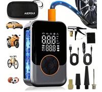 Mini compressore d'aria portatile senza fili, pompa d'aria intelligente per pneumatici auto 150PSI, pompa per pneumatici auto con manometro digitale & luce di emergenza 7.4V 1500MAH, pompa per bicicle