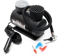 MINI COMPRESSORE ELETTRICO 12V AUTO MOTO BICI CON MANOMETRO ACCENDISIGARI