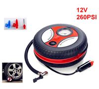 MINI COMPRESSORE MANOMETRO AD ARIA PORTATILE 12V 260PSI PER RUOTE MOTO BICI AUTO