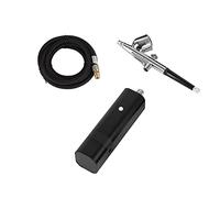 Mini compressore Set Machine Red con tipo di gravità Pistola a spruzzo for Art Model Body Paint Artista Makeup Natomi Tatuaggi Torta Soffiaggio comodo(TM80S Black D)