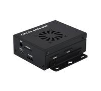 Mini-Computer Compatible with Raspberry Pi Compute Module 4 (NOT Included) Mini IO Board Lite Ver Metal Case with Cooling Fan Fast And Easy To Build A Mini-Computer