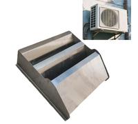 Mini condensatore per condizionatore d'aria da parete in acciaio inox per esterni, per tutte le stagioni, 50 x 50 cm