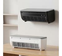 Mini Condizionatore a Parete Senza Installazione, Raffreddatore d'Aria Portatile USB 6000mAh, Ventilatore Silenzioso con Telecomando per Cucina, Ufficio, Camera(Bianca)