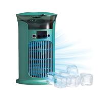 Mini condizionatore d'aria portatile 2025 Nuovo - Serbatoio dell'acqua da 800 ml Raffreddatore evaporativo, portatile piccolo AC senza tubo di scarico (verde)