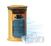 Mini condizionatore d'aria portatile 2025 Nuovo - Serbatoio dell'acqua da 800 ml Raffreddatore evaporativo, portatile piccolo AC senza tubo di scarico (giallo)