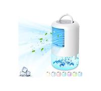 Mini condizionatore d'aria portatile 3 in 1 con ventilatore e umidificatore da 500 ml per casa, ufficio e camera da letto.