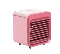 Mini Condizionatore Portatile, Ventilatore USB Con 3 Velocità, USB Condizionatore D'aria Mobile, Ricaricabile Condizionata D'aria Personale(Pink)