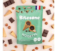 Mini coni Bitecone ripieni di nocciola e cioccolato al latte, 100 g