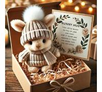 Mini coniglietto abbraccio carino regalo di compleanno un piccolo pacchetto amore e comfort nuovo mini coniglio peluche positivo ispiratore animali decorazione