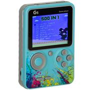 Mini console da gioco retrò portatile - 500 giochi, blu