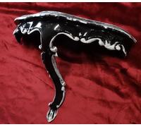 Mini Consolle Da Parete Nero-Bianco Barocco Repro 23,5x10x18 Specchio Da Parete