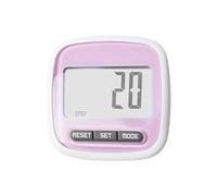 Mini Contapassi Digitale For Camminare, Correre, Fare Jogging, Allenamento, Contapassi, Mini Clip Da Cintura Portatile E Leggero Semplice E Facile Da Usare(Pink)