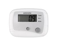 Mini Contapassi Digitale LCD For Corsa A Passi Contatore For Distanza A Piedi Drop Shipping Pedometro Con Clip Da Cintura Dal Design Leggero Commercio All'ingrosso Conteggio Accurato(White)