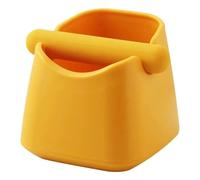 Mini contenitore for fondi di caffè con barra in gomma, contenitore for fondi di caffè espresso da 0,7 l, contenitore antiscivolo for rifiuti, giallo
