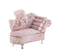 Mini Contenitori Di Gioielli In Tessuto Rosa Farfalla Divano Poltrone Cassettone