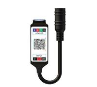 Mini controller Bluetooth a infrarossi DC5-24V a 24 tasti adatto for strisce luminose LED RGB 5050 2835 3528(Without remote,Black)