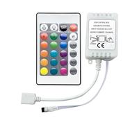 Mini controller colorato for strisce luminose RGB con telecomando IR a 24 tasti a 44 DC12V(24 key dual panel single head 12A)