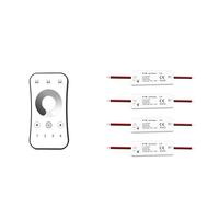 Mini controller dimmer LED a 4 zone Dimmer regolare monocromatico DC12V 24V a 1 canale con telecomando ultrasottile 2.4G(4pcs V1-M and R6)