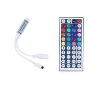 Mini controller LED RGB con telecomando a 44 tasti for strisce luminose 3528 5050, DC5-24V