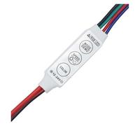 Mini controller RGB a 3 pulsanti Mini controller colorato a 3 pulsanti Mini controller a 3 pulsanti a 4 fili Dimmer LED 5-24 V