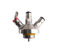 Mini coperchio for barile con valvola di sicurezza - Testa di spillatura con bloccaggio a sfera in acciaio inox 304 for produzione di birra fatta in casa, 1 pezzo