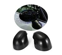 MINI Coperture per specchietti laterali, per porta auto, per Mini Cooper One/D/SD/S/JCW Serie F F54 F55 F56 F57 F60 2020-2022(Nero, serie F con foro luminoso)