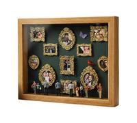 Mini Cornice Da Museo - Scatola Per In Legno, Supporto Per Ritratti Con Illuminazione Creativa, Set Da Galleria Personalizzato, Ornamento Decorativo | Regalo Di Anniversario Unico Per I Membri D