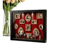 Mini cornice - Display di memoria fai da te da 15 cm, scatola di ombra per piccoli musei, cornice decorativa in miniatura, porta opere d'arte in stile vintage | Creative for wedding Birthday Holiday