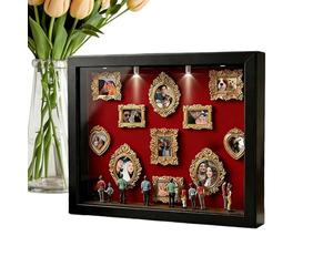 Mini cornice - Display di memoria fai da te da 15 cm, scatola di ombra per piccoli musei, cornice decorativa in miniatura, porta opere d'arte in stile vintage | Creative for wedding Birthday Holiday