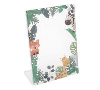 Mini Cornice Magnetica per Foto a Forma di L da 3 Pollici, Cornice Universale in Acrilico con Supporto per Mini Foto Istantanee da 3 Pollici, Ideale per la Decorazione (Foresta