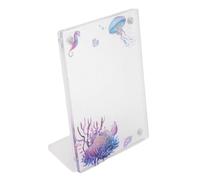 Mini Cornice Magnetica per Foto a Forma di L da 3 Pollici, Cornice Universale in Acrilico con Supporto per Mini Foto Istantanee da 3 Pollici, Ideale per la Decorazione