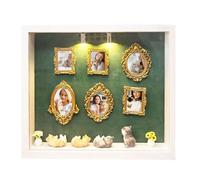 Mini cornice portafoto per museo, decorazione fai da te per scrivania, set di cornici sagome - per collezionisti per casa, ufficio, soggiorno, camera da letto, studio, libreria, matrimonio, compleanno