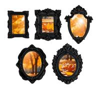 Mini Cornici,5 Pezzi di Antiche Miniature Artigianali in Resina per Foto - Mini Cornici in Stile Vintage | per Casa, Parete, Galleria, Museo, Hotel, Festa, Fotografia, Fai da Te, Esposizione di Gioiel