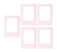 Mini cornici magnetiche per foto, 5 pezzi, con motivo a paglia cava, per foto da 7,6 cm, magneti da frigorifero che offrono un modo giocoso per esporre le tue foto (rosa)