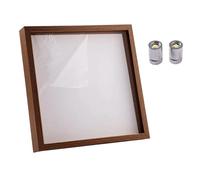 Mini Cornici Museo Kit di visualizzazione della memoria creativa scatola delle silhouette del mini museo fai-da-te con figurine caverna cornici dorate(T big frame)